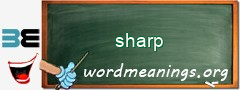 WordMeaning blackboard for sharp
